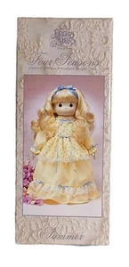 Precious Moments Vintage Doll Four Seasons Summer's Joy Porcelain Bisque 1990  - Picture 1 of 13