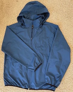Men’s Izod XFG Blue Full Zip Hooded Rain Jacket Size L - Picture 1 of 5
