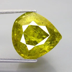 13.39 Cts GLITTERING PEAR (14 x 13 mm) NATURAL UNHEATED GROSSULAR MALI GARNET - Picture 1 of 6