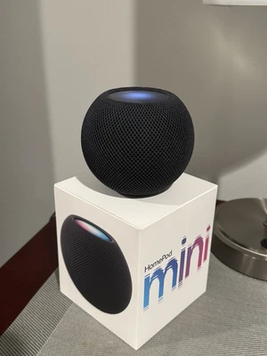 Apple HomePod Mini Smart Siri Speaker Midnight Black, MTJT3LL/A - Image 1 of 4