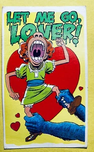 1966 Topps Insult Vintage Monster Postal #15 ¡Déjame ir, amante! ❤️ - Imagen 1 de 3