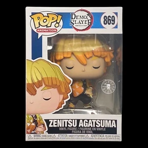 ¡Funko Pop + Protector! Animación #869 Demon Slayer Zenitsu Agatsuma COMO NUEVO - Imagen 1 de 12