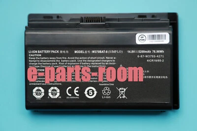 Nueva batería genuina W370BAT-8 para Clevo W350ST W355ST W370ST W370SS NP7358  Foto 1 de 2