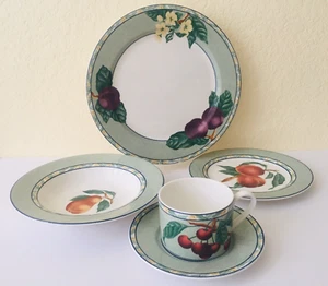 Victoria & Beale L'AMOUR 9040 20pc Dinner Set Porcelain Fruit Indonesia NEW - Picture 1 of 11