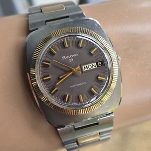 Vintage BULOVA men's automatic watch day/date 11AOACB 23Jewels 1974 - Picture 1 of 20