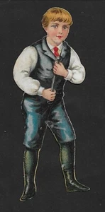 Victorian Trade Card - Die cut - Lion Coffee - The Bicycle Maker - Late 1800s - Bild 1 von 2
