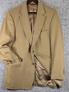 Jos A Bank 100 Percent Cashmere Blazer Men's 41 Large Tan - Picture 1 of 13
