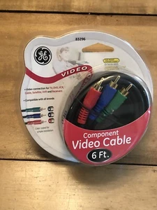 GE Component Video Cable 6 FEET 1.8 M NEW IN SEALED PACKAGE - Picture 1 of 6