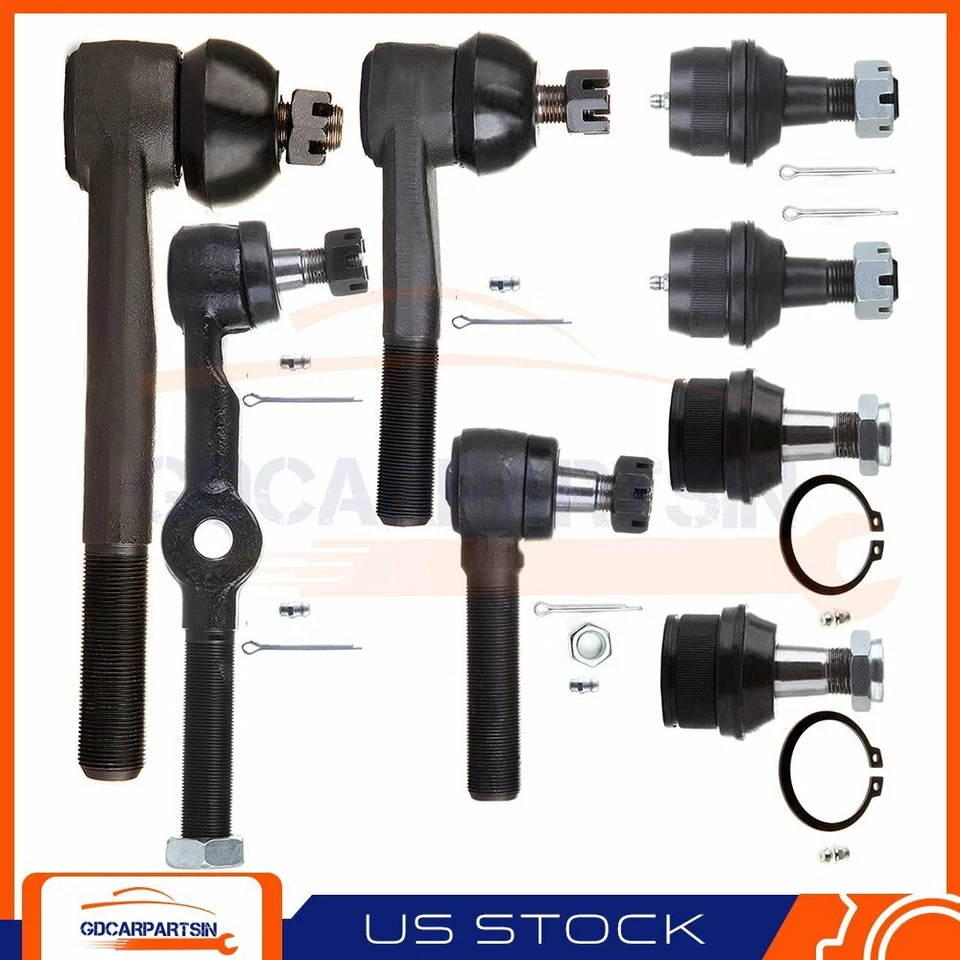 For 1981-1986 Chevrolet K10 Suburban Suspension Kit 8x Upper Ball Joint Tie Rod - Изображение 1 из 4