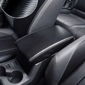 For Subaru Crosstrek 2024-2025 Carbon fiber PU Console Armrest Box Trim Holster - Foto 1 di 5