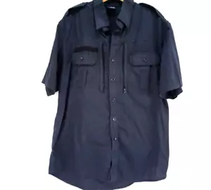 Camisa táctica abotonada Propper 89706 azul marino manga corta con cremallera mediana - Imagen 1 de 8