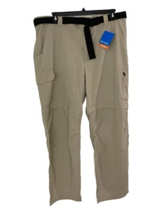 Men's Columbia Silver Ridge Utility Pants Straight Fit Convertible Tan Sz 44x32 - Picture 1 of 17