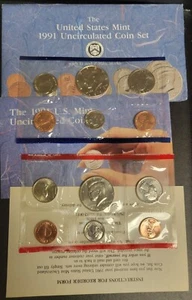 1991 Uncirculated U.S. Mint set in the OGP WTH COA...WE HAVE COMBINED SHIPPING. - Picture 1 of 2