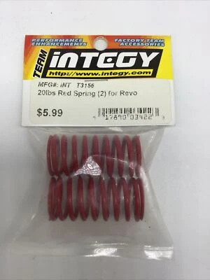 Integy 20lbs red springs (2) for revo t3156 NEW IN PACK. - Image 1 of 3