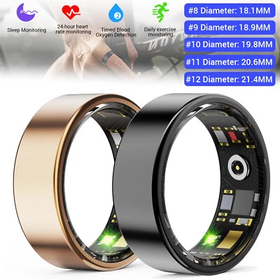 R11 Waterproof Sport Smart Ring Health Monitoring Heart rate sleep monitoring US - Image 1 of 4