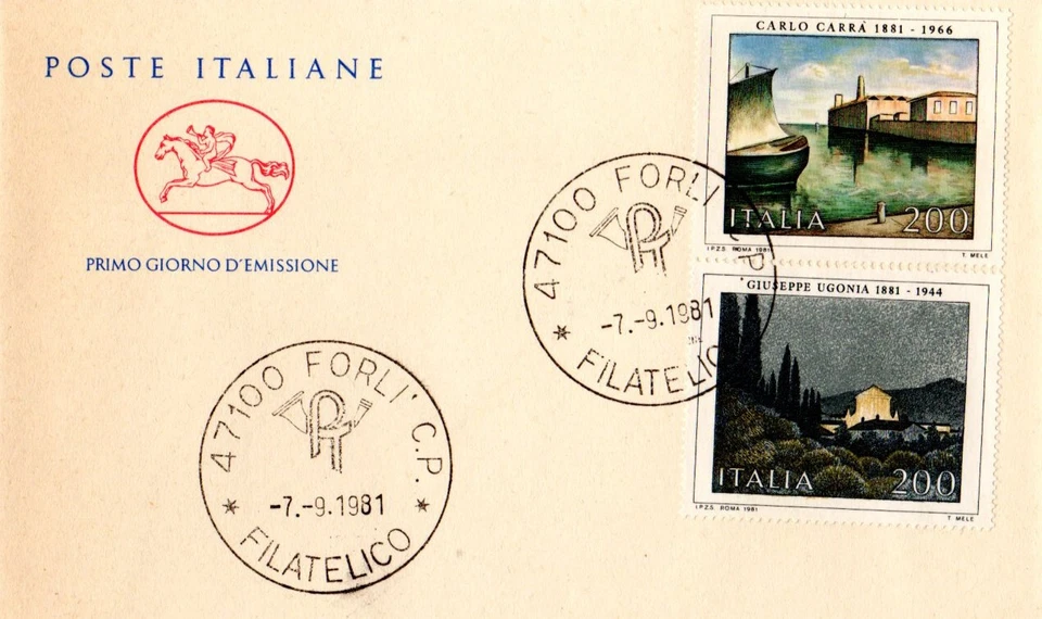 Ugonia - Carrà - busta primo giorno - Immagine 1 di 1