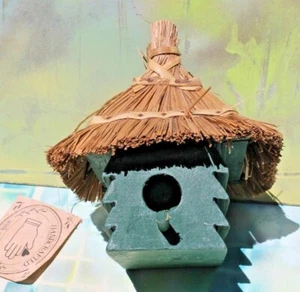 Casa para pájaros decorativa primitiva hecha a mano ¡NUEVO CON ETIQUETAS ENVÍO GRATUITO! - Imagen 1 de 6