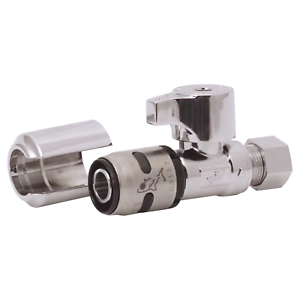 3ea of SharkBite EvoPEX K23037 1/2x3/8 od comp. 1/4 Umdrehung Geradeausstopper - Bild 1 von 4