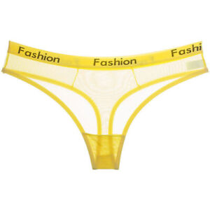 Women Fashion Sport Thongs Sexy Mesh Seamless Briefs Panties Underwear 