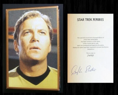 WILLIAM SHATNER SIGNED Limited Edition - STAR TREK MEMORIES, Publshr Guaranteed! Foto 1 de 4