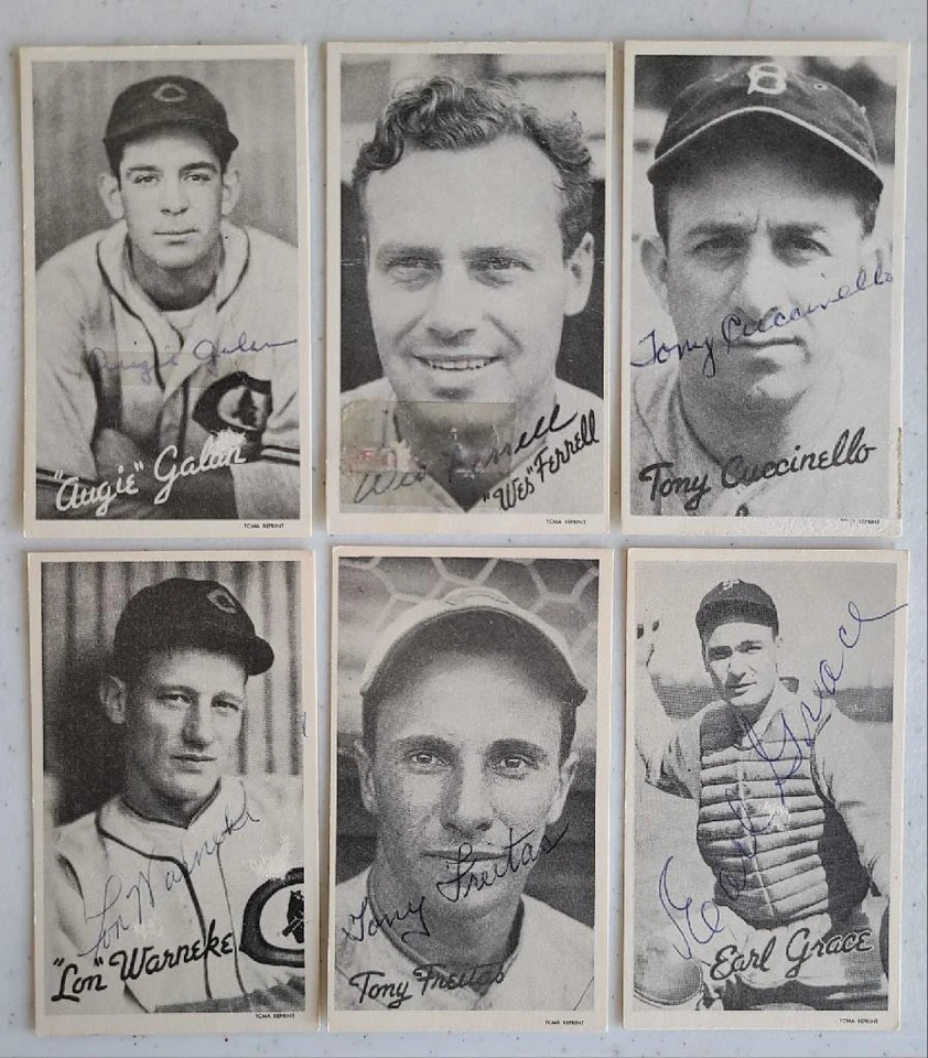 WES FERRELL 1972 TCMA 1936 GOUDEY WIDE PEN REPRINT SIGNED CARD RED SOX DEC - Image 1 of 1