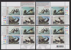 2003 Canada SC# 1982a John James Audubon's Birds-1 Plate Blocks of 4 M-NH # 3523 - Picture 1 of 1