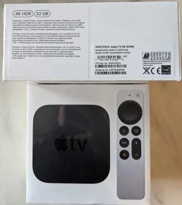 Apple TV 4K 32GB 2ND Generation  HD Media Streamer BLACK  MXGY2 2021 - Image 1 of 4