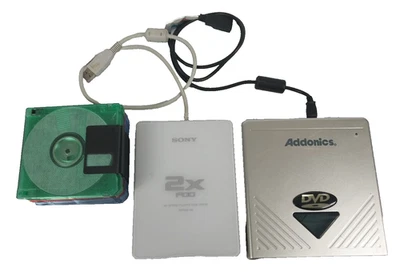 Sony USB флоппи-дисковод MPF88E + аддоники DVD-привод + 15 флоппи-дисководов комплект тест - Изображение 1 из 4