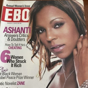 Ebony Magazine Mar 2005 ASHANTI Novelist Zane, Tubman, Washington Issue - Foto 1 di 1