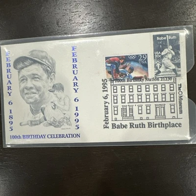 Babe Ruth Birthplace First Day Cover Stamp - Image 1 of 2