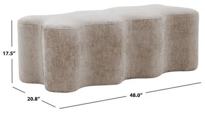 Safavieh JACQUALESSA CHENILLE BENCH, Reduced Price 2172771224 SFV4849B - Image 1 of 4
