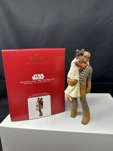 Hallmark Keepsake ornament Star Wars Princess Leia and Chewbacca - Picture 1 of 6