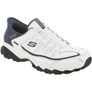 Skechers Men’s Afterburn M. Fit Grill Captain Slip-ins Sneaker White/Navy Size 8 - Picture 1 of 8