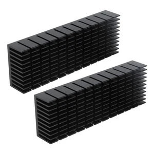 Durable 2Pcs Aluminum Cooling Fins 120x40x20mm for Electronics - Picture 1 of 11