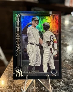 2025 Topps Update AARON JUDGE /JAZZ CHISHOLM #/10 BLACK RAINBOW FOIL YANKEES MVP - Picture 1 of 4