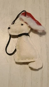 Vintage Handarbeit Filz Snoopy Weihnachtsschmuck - Bild 1 von 3