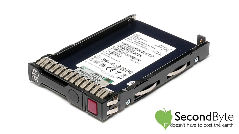 HP HPE 960GB 2.5" SATA 6Gb/s SSD MTFDDAK960TBY VK000986GWEZD 870667-003 w/caddy - Image 1 of 1