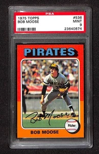 1975 Topps #536 BOB MOOSE PSA 9 Mint 23640874 - Picture 1 of 2