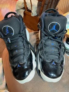 Nike Air Jordan 6 Rings 7Y Black Lace up - Picture 1 of 6