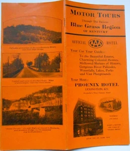 ca. 1940 Travel Brochure - Motor Tours Through Blue Grass Region of Kentucky - Picture 1 of 2