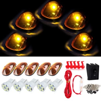 5x Amber Lens Cab Marker For 1999 2000 2001 2002 Dodge Ram 2500 3500 - Image 1 of 4