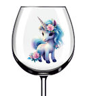 12x Fairy Unicorn Tumbler Wine Glass Bottle Vinyl Sticker Decals s600