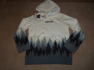 NEW, Levi’s Boys Fleece Hoodie Dark Shadow, SIZE XS 4/5 - Picture 1 of 1