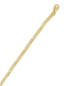 Collar de cadena de eslabones con clip de papel de oro amarillo de 14 k Avariah 20 pulgadas 4,6 gramos 2,5 mm - Imagen 1 de 6