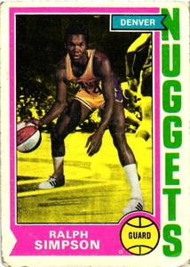 RALPH SIMPSON 1974-75 Topps Basketball #219  READ FOR $1 PROMO RULE  B17R4S16P22