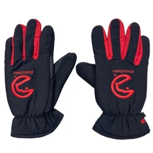 ATLANTA HAWKS Men's Black Red Gloves Small/Medium Winter Gear Thinsulate Logo - Picture 1 of 15