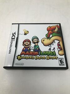 Case Manual Only NO GAME Mario Luigi Bowser's Inside Story Nintendo DS Authentic