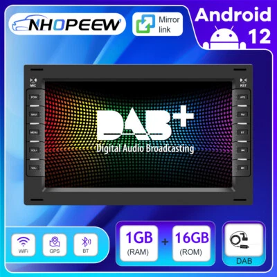 DAB+ 7 Android 15 Autoradio Für VW SKODA PASSAT BORA POLO JETTA MK4 CITI CHICO - Bild 1 von 4