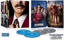 FACTORY SEALED Anchorman  1 +2 Walmart Steelbook Edition Blu-Ray Digital* Canada