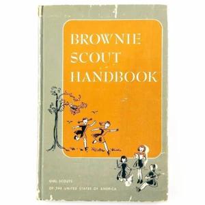 Brownie Scout Manuale Vintage 1952 Ragazza Scouts of America Copertina Rigida Guida - Foto 1 di 4